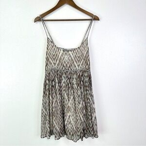 Free People Periscopes in‎ the Sky Babydoll Chiffon Dress Size S